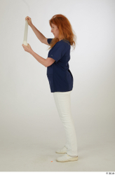 Whole Body Woman White Uniform Standing Studio photo references